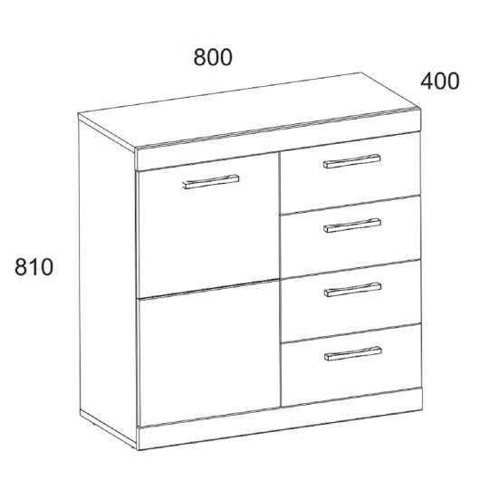 Тумба 1D4S Оскар - купить за 12699.00 руб.