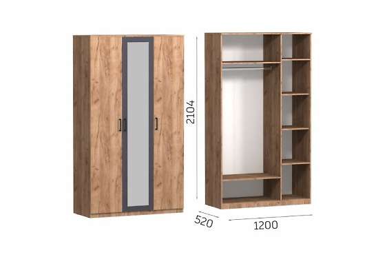 Шкаф 3-х дверный Эконика - купить за 16100.00 руб.