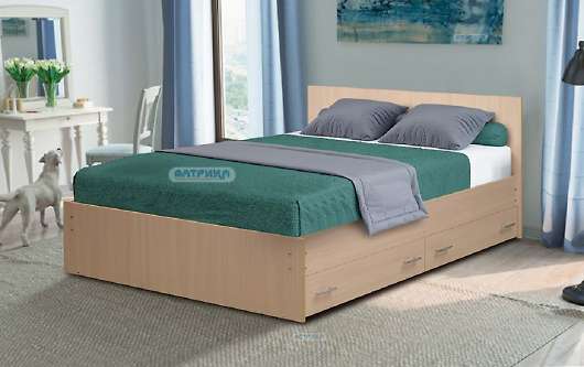 Кровать двуспальная с ящиками №4 - купить за 10401.00 руб.