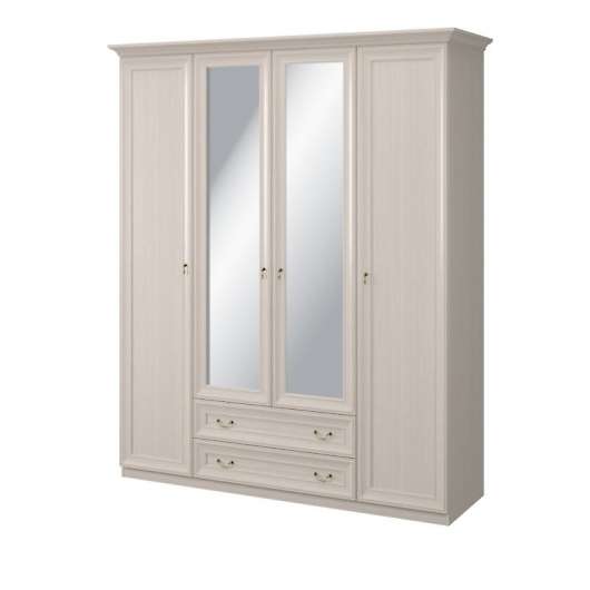 Шкаф 4-х дверный с зеркалом №290 Корвет МК 57 - купить за 27117.00 руб.