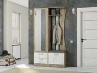 прихожая аэлита 5 дуб серый крафт/дуб белый крафт