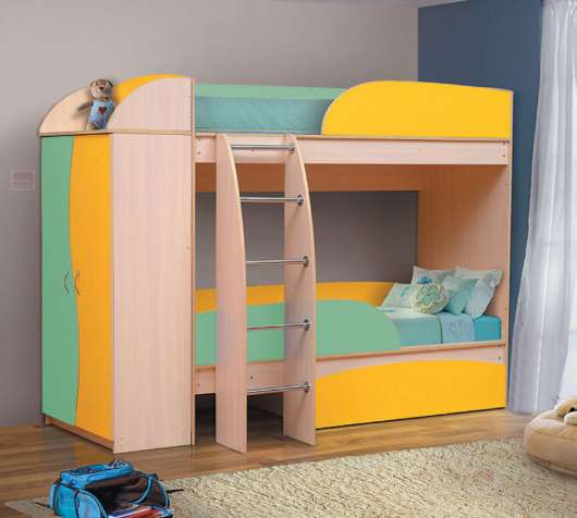 Двухярусная кровать Омега 4а - купить за 23957.00 руб.