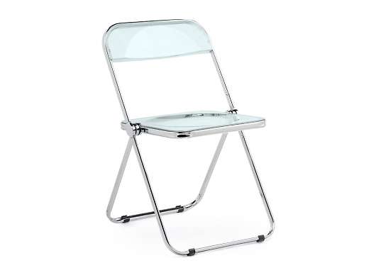 Пластиковый стул Fold складной clear gray-blue - купить за 4462.00 руб.
