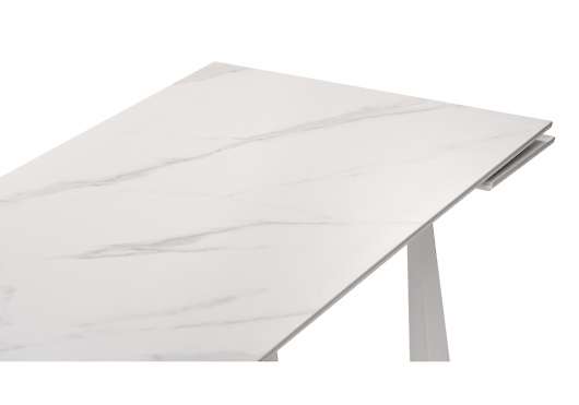Керамический стол Бэйнбрук белый мрамор/белый - купить за 45230.00 руб.