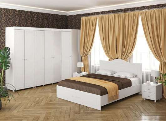 Спальня Италия белое дерево (вариант 4) - купить за 95010.00 руб.