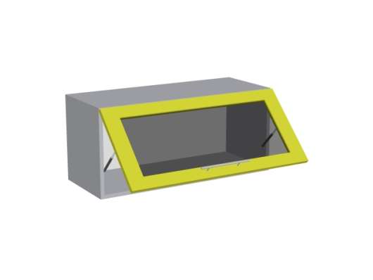 Шкаф горизонтальный со стеклом ВГ36 80Д1С Мишель - купить за 5025.00 руб.