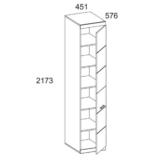Шкаф 1DG Оскар - купить за 13599.00 руб.