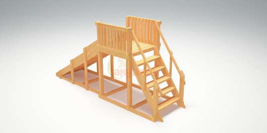 Зимняя деревянная горка Савушка Зима wood-2 - купить за 0.00 руб.