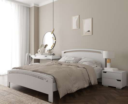 Кровать деревянная с ламелями Balu (Балу) 160х200 белая - купить за 0.00 руб.